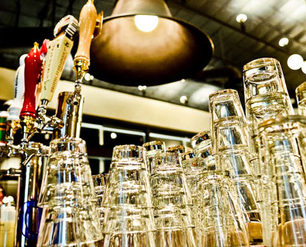 24 Diner, Austin Texas, Beer Glasses