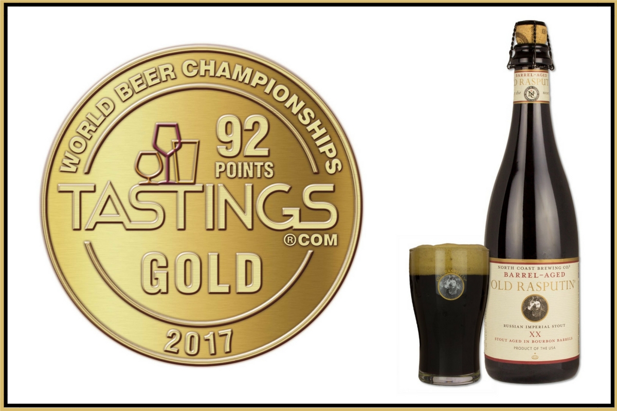 Barrel-Aged Old Rasputin XX Wins Gold Medal at World Beer Championships